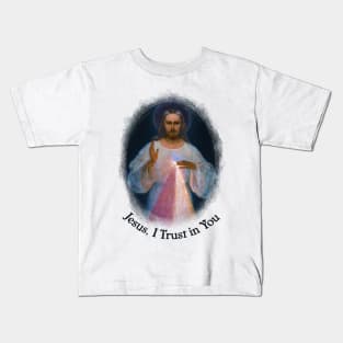 Jesus Divine Mercy Sacred Heart Catholic Sr Faustina Saint Margaret Mary Alacoque Kids T-Shirt